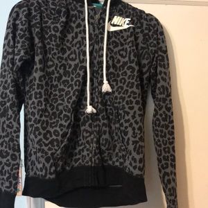 Nike leopard hoodie
